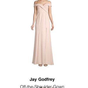 Jay Godrey Off The Shoulder Gown Size 10 NWT